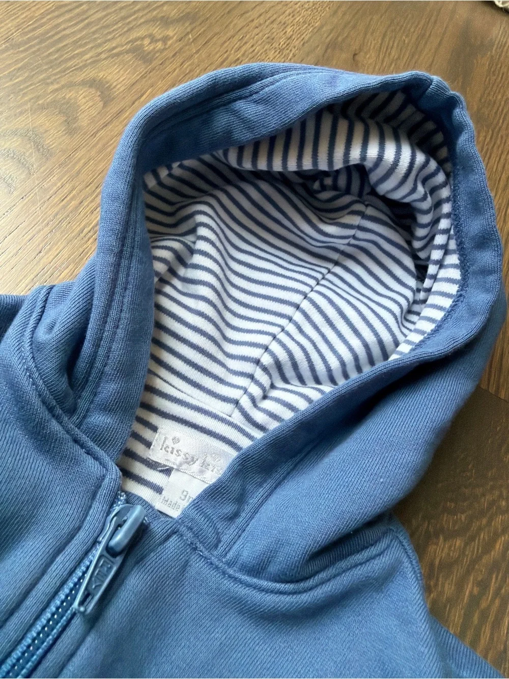 Kissy Kissy Blue Hooded Zip Jacket & Pants Matching Set